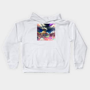 Psychedelic Clouds Kids Hoodie